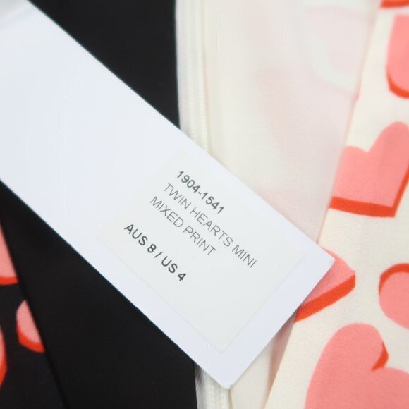 Rebecca Vallance Twin Hearts Faux Wrap Dress Size 4 NWT - Picture 11 of 13